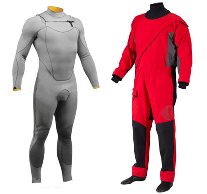 wet suit vs. dry suit
